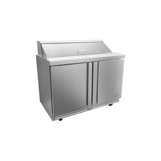 MESA REFRIGERADA 1 PUERTA, 2 CAJONES, 16.7 FT³, 12 INSERTOS MODELO APTS-48-12-D2 P HC
