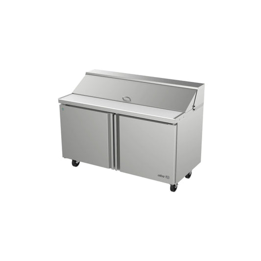 MESA REFRIGERADA 2 PUERTAS, 2 PARRILLAS, 16.8 FT³, 16 INSERTOS MODELO APTS-60-16 HC