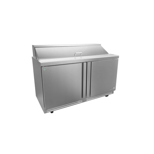 MESA REFRIGERADA 2 PUERTAS, 2 PARRILLAS, 20.6 FT³, 16 INSERTOS MODELO APTS-60-16 P HC