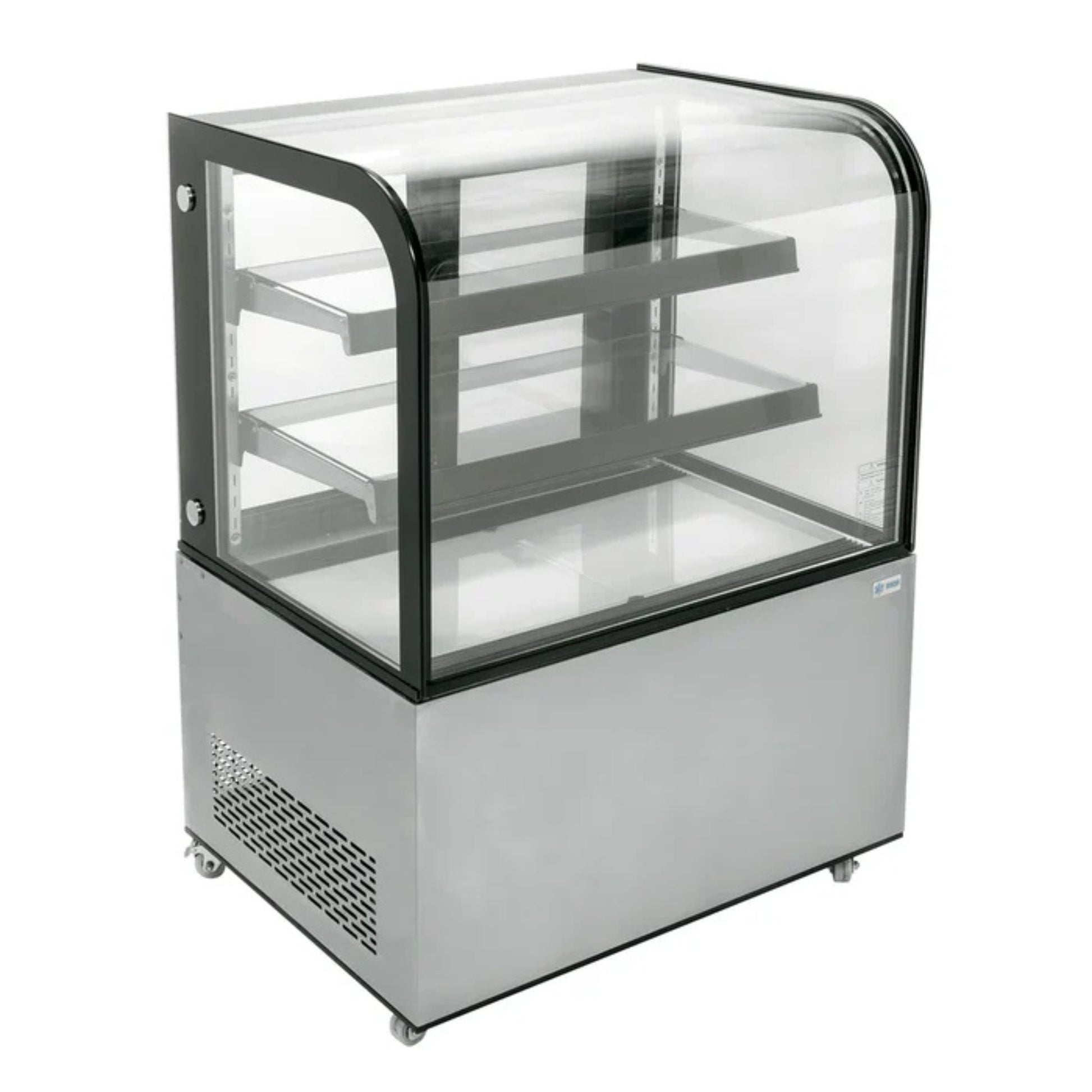 VITRINA REFRIGERADA DE PISO CRISTAL CURVO