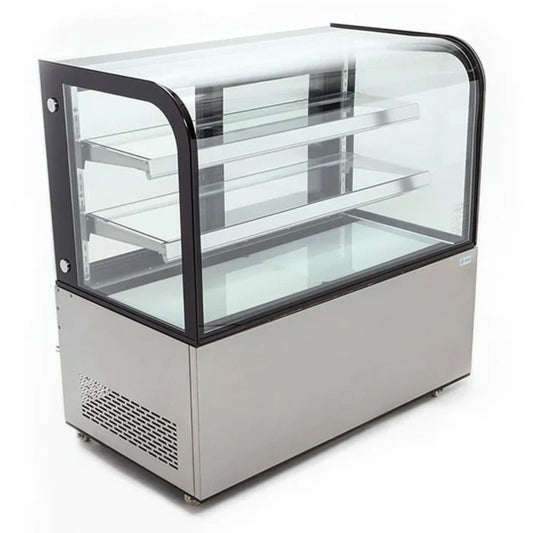 VITRINA REFRIGERADA DE PISO CRISTAL CURVO