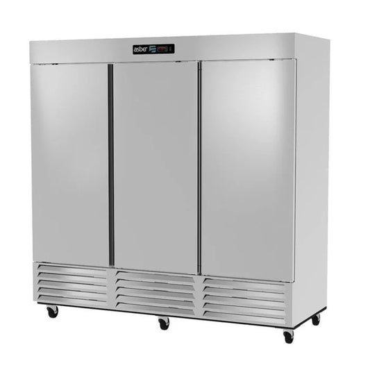 CONGELADOR VERTICAL 3 PUERTAS SÓLIDAS, 9 PARRILLAS, 72 FT³ MODELO ARF-72-H HC