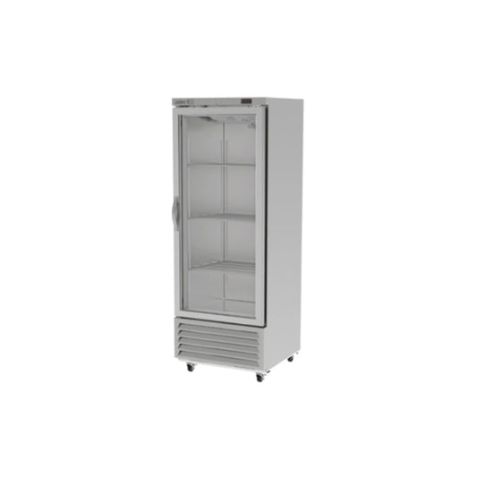 REFRIGERADOR VERTICAL 1 PUERTA DE CRISTAL, 17 PIES³, ILUMINACIÓN LED MODELO ARR-17-G-H HC