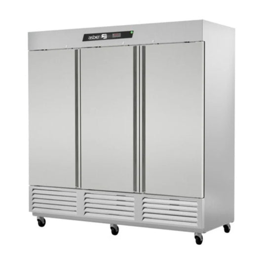 REFRIGERADOR VERTICAL 3 PUERTAS SÓLIDAS, 9 PARRILLAS, 72 FT³ MODELO ARR-72-H HC