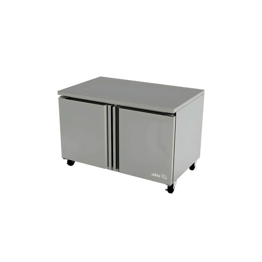 MESA PARA CONSERVACIÓN DE ALIMENTOS PREMIUM, 48 PIES³, 2 PUERTAS, ACERO INOXIDABLE MODELO AUTF-48 P HC