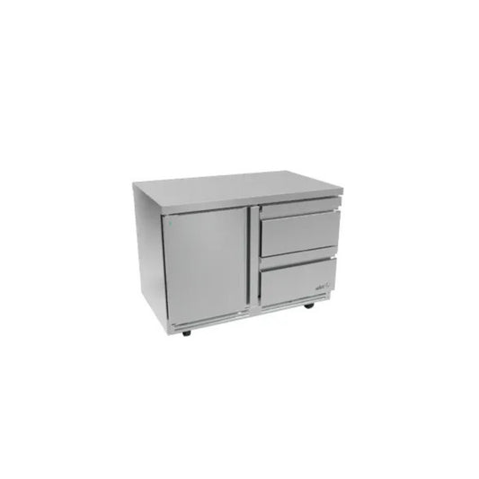 MESA PARA REFRIGERACIÓN, 60 PIES³, 2 PUERTAS, 2 PARRILLAS, ACERO INOXIDABLE MODELO AUTR-60-D2 P HC