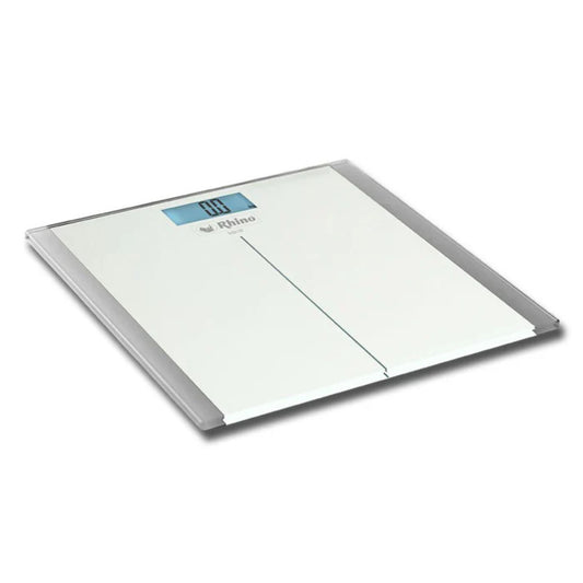 BÁSCULA CORPORAL Y DE HOGAR 180KG / 100G, ENCENDIDO AUTOMÁTICO, BACKLIGHT, PESA EN KG Y LB, PLATO CRISTAL TEMPLADO 26 X 26CM MODELO BABA-180