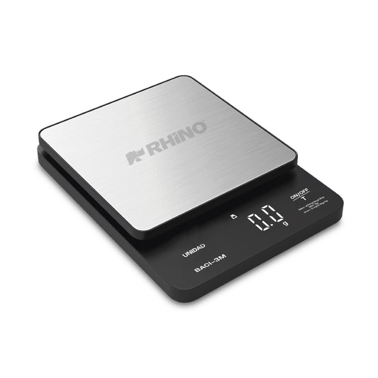 BÁSCULA DE PRECISIÓN 0–200G / 0.1G, 201G–1KG / 0.5G, 1.01–3KG / 1G, PESA EN G, ML, LB:OZ Y OZ LÍQUIDA, PLATO ACERO INOXIDABLE 12.5 X 12.5CM MODELO BACI-3M