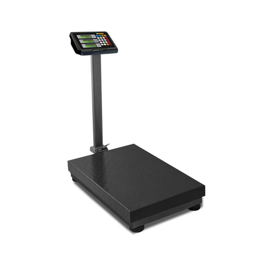 BÁSCULA DE PLATAFORMA 500KG / 50G, INDICADOR CON PANTALLAS ILUMINADAS, PLATAFORMA ACERO AL CARBONO 45 X 60CM MODELO BAPCA-500
