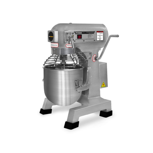 BATIDORA PLANETARIA 10L, 600W, 3 VELOCIDADES, INCLUYE PALETA, GLOBO Y GANCHO, TAZÓN ACERO INOXIDABLE CON REJA PROTECTORA MODELO BATI-10