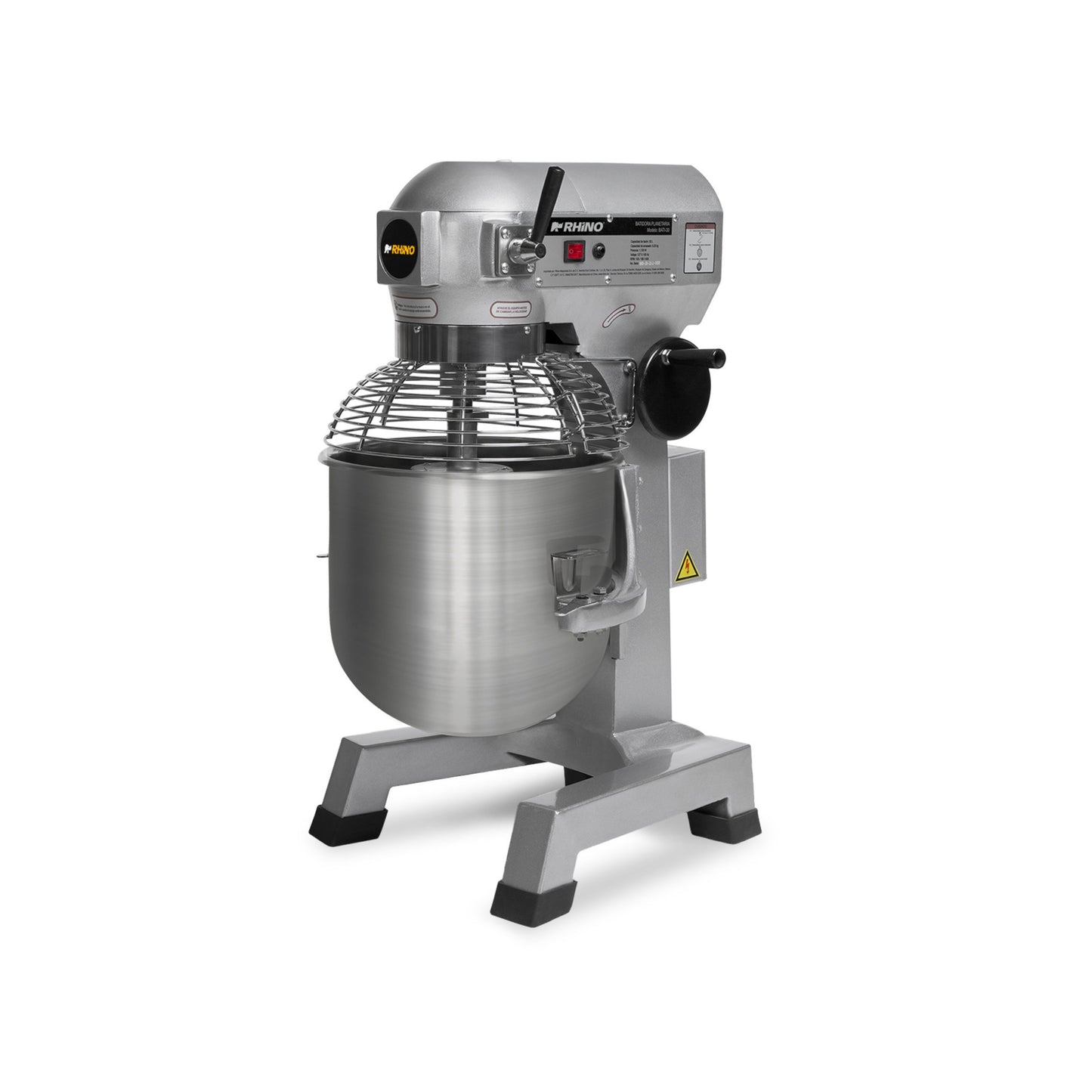 BATIDORA PLANETARIA 26.5L, 1,100W, 3 VELOCIDADES, INCLUYE PALETA, GLOBO Y GANCHO, TAZÓN ACERO INOXIDABLE CON REJA PROTECTORA MODELO BATI-30