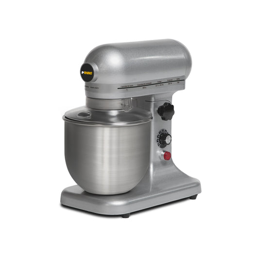 BATIDORA PLANETARIA 7L, 350W, 10 VELOCIDADES, INCLUYE PALETA, GLOBO Y GANCHO, TAZÓN ACERO INOXIDABLE MODELO BATI-7