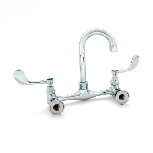 LLAVE MEZCLADORA DE 8” DE PARED CON ALETAS LARGAS ¼ DE VUELTA