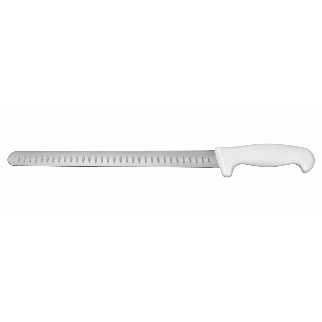 CUCHILLO PARA PAN 12”, FILO PROFESIONAL, MANGO ERGONÓMICO, COLOR BLANCO MODELO CAPA-12B