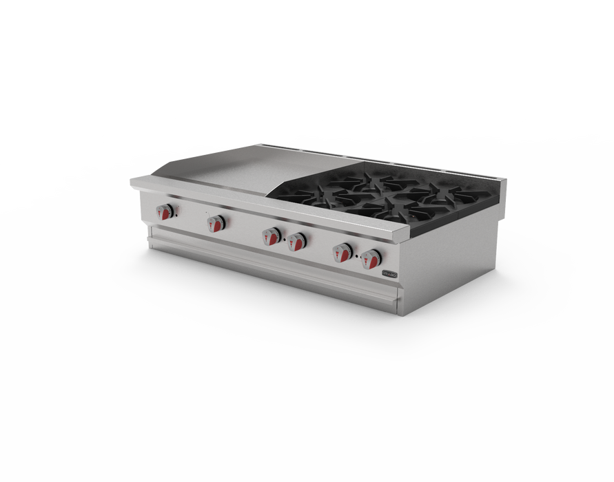 COMBINADO PARRILLA Y PLANCHA 4 QUEMADORES MODELO CG-40PD