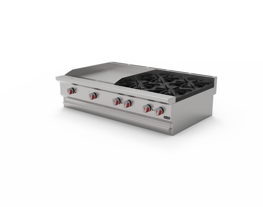 COMBINADO PARRILLA Y PLANCHA 4 QUEMADORES MODELO CG-40PD