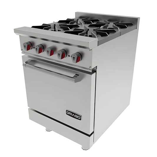 ESTUFA CON 4 QUEMADORES Y HORNO MODELO CG-41