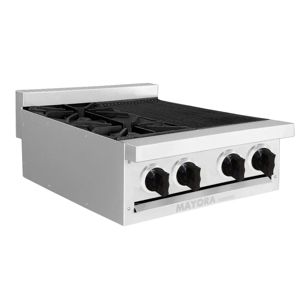 ESTUFA MODULAR CON 1 QUEMADOR Y 1 ESPACIO DE ASADOR EN ACERO INOXIDABLE MODELO CG20021