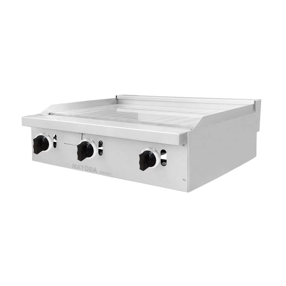 ESTUFA MODULAR CON 3 ESPACIOS DE PLANCHA EN ACERO INOXIDABLE MODELO CG30151
