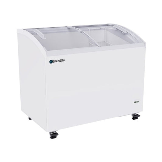 CONGELADOR HORIZONTAL CON CAPACIDAD DE 9.2 PIES³ (0.260 m³) CON PUERTAS CORREDIZAS DE CRISTAL CURVO MODELO CHC300