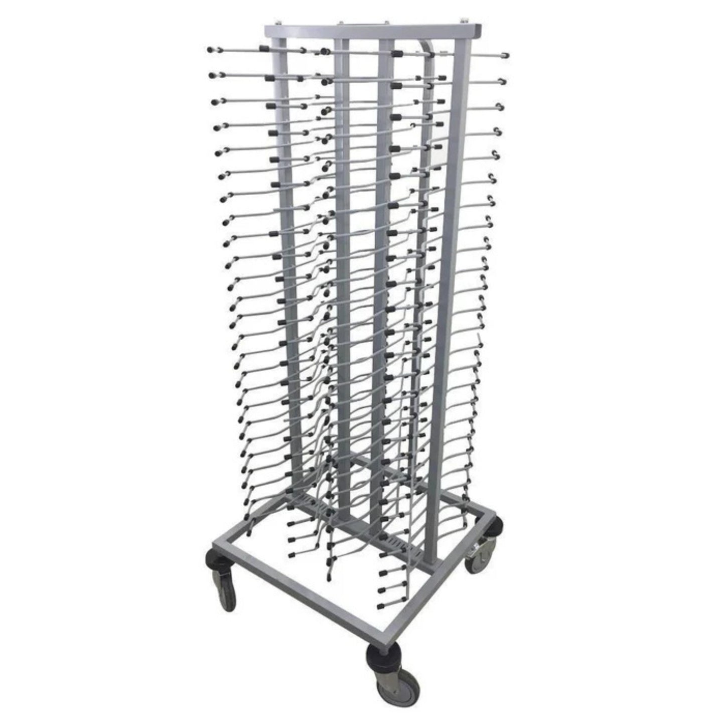 CARRO PORTA PLATOS 25 NIVELES, CAPACIDAD 100 PLATOS MODELO CPP-100