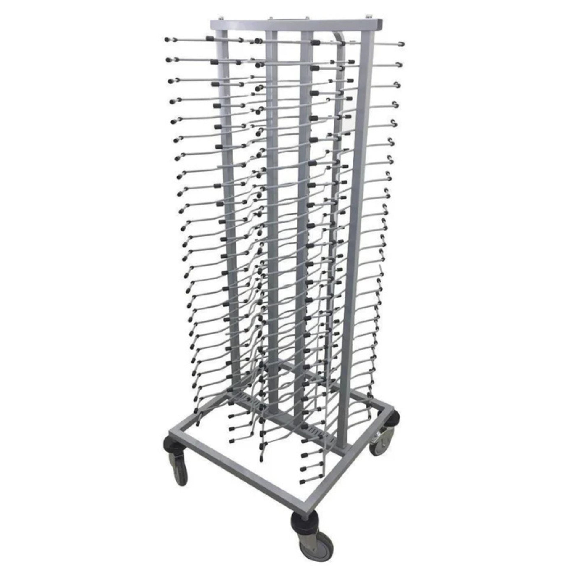 CARRO PORTA PLATOS 25 NIVELES, CAPACIDAD 100 PLATOS MODELO CPP-100