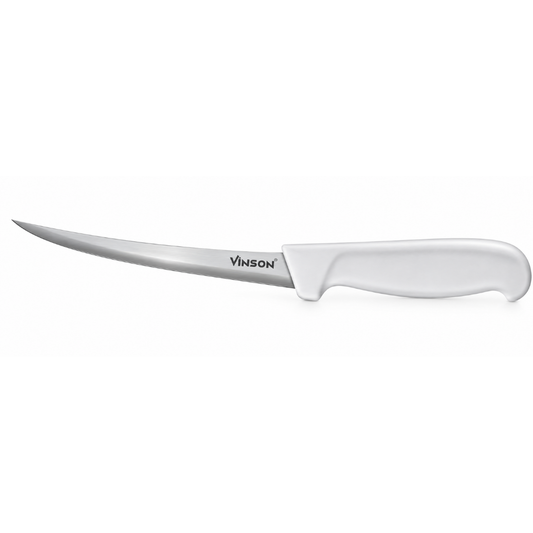 CUCHILLO DESHUESADOR CURVO 6”, MANGO ERGONÓMICO MODELO CUDEC-6