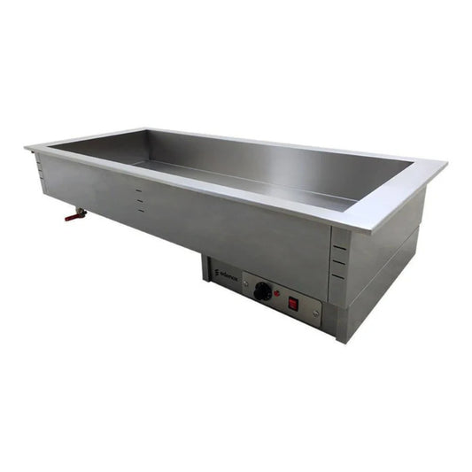 BAÑO MARÍA 4 INSERTOS GN 1/1, 220 V 50/60HZ MODELO DBM-411-S-W