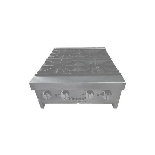 PARRILLA MARCA FLAMBE AI 4 QUEMADORES 24" 36,000 BTUS