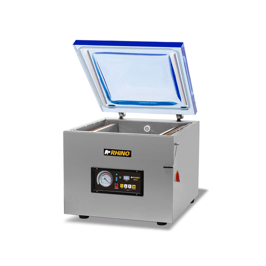 EMPACADORA AL VACÍO 5 CICLOS, BARRA 41CM, BOMBA 20M³/H, ACERO INOXIDABLE MODELO EVAC-20