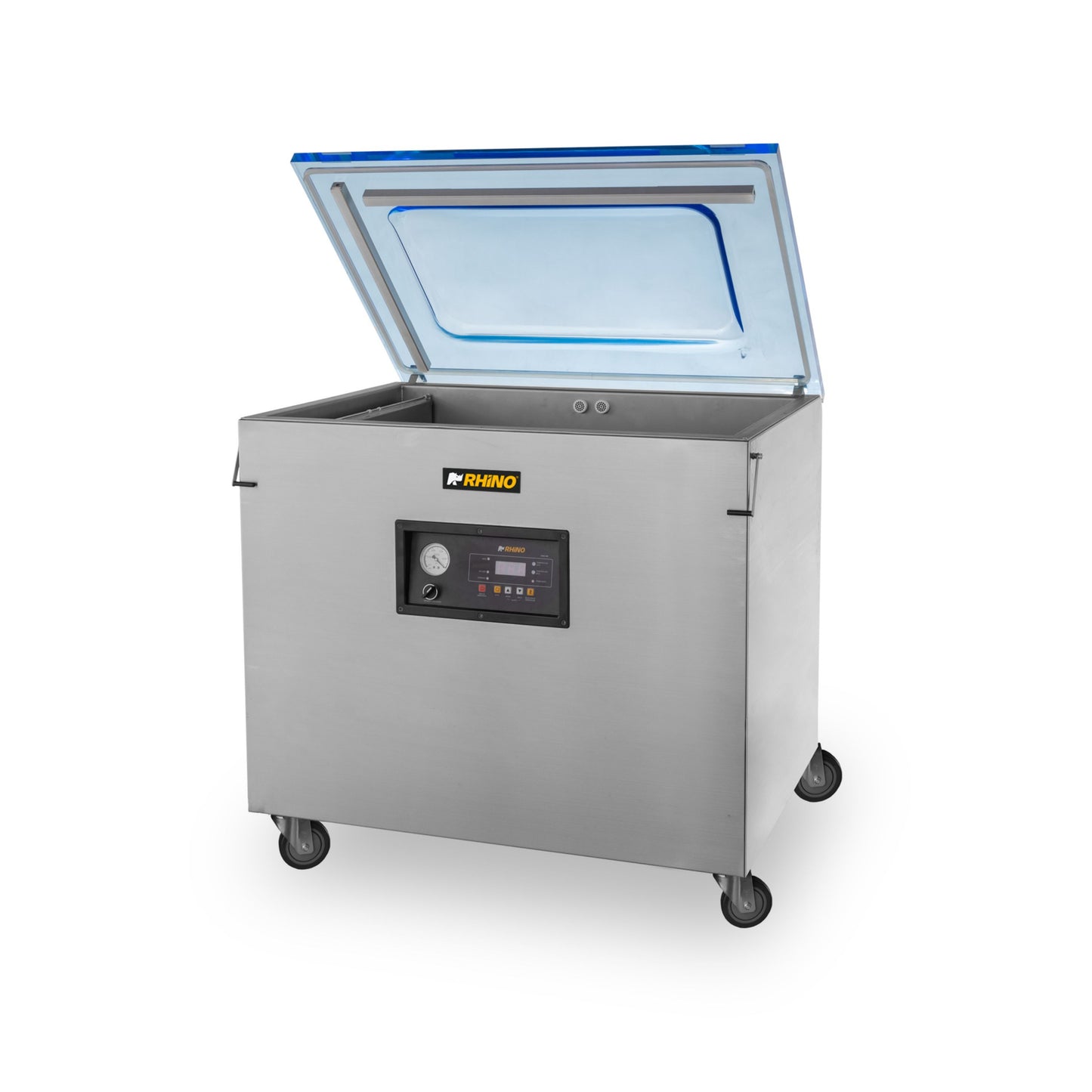 EMPACADORA AL VACÍO, BARRAS 57 Y 79CM, BOMBA 40M³/H, ACERO INOXIDABLE, RUEDAS CON FRENO MODELO EVAC-40X