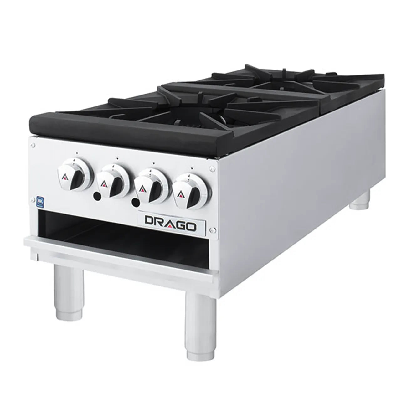 ESTUFÓN 2 SECCIONES VERTICAL, PATAS CORTAS, GAS NATURAL MODELO GNFO-02-VLH