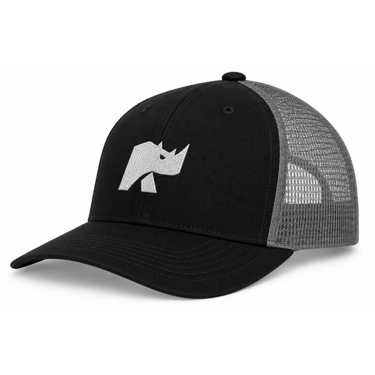GORRA TRUCKER CON DISEÑO RHINO. MODELO GORRA-10T