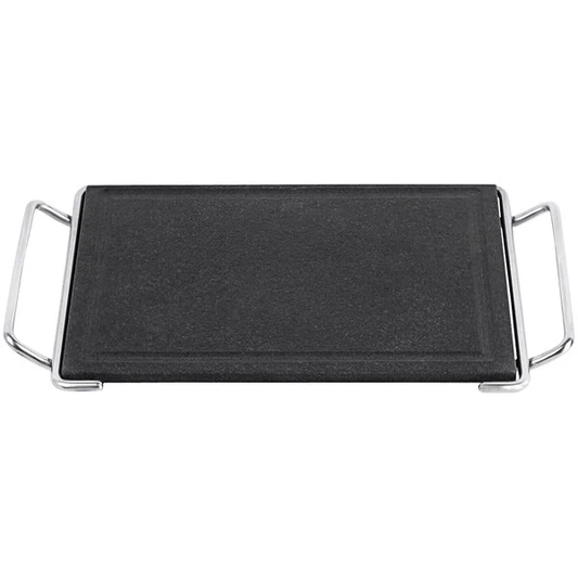 PLATO DE GRANITO CON SOPORTE INOX 46X30 CM MODELO GSIS46