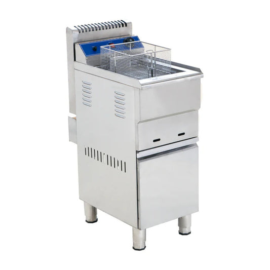 FREIDORA A GAS UN TANQUE UNA CANASTILLA 18 L