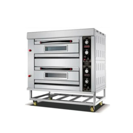 HORNO A GAS DE 2 SECCIONES PARA 6 CHAROLAS