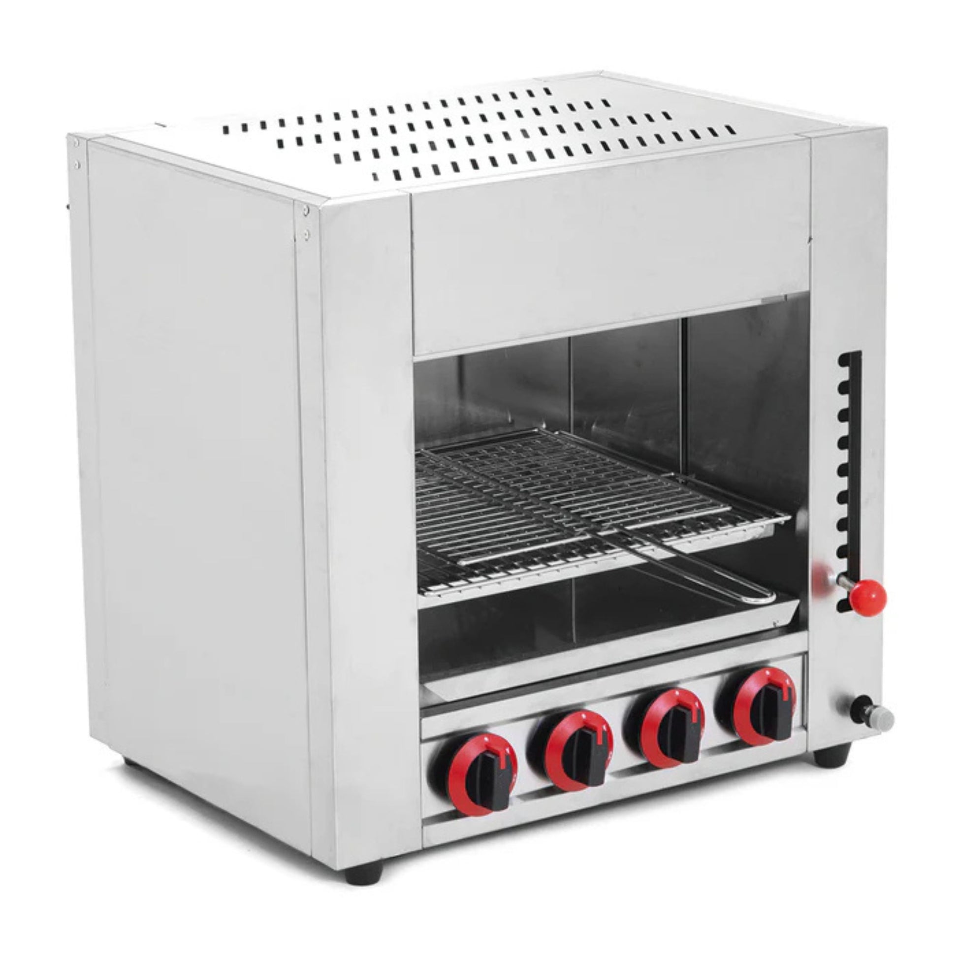 SALAMANDRA A GAS CON GATILLO DE 10 POSICIONES (4 QUEMADORES)