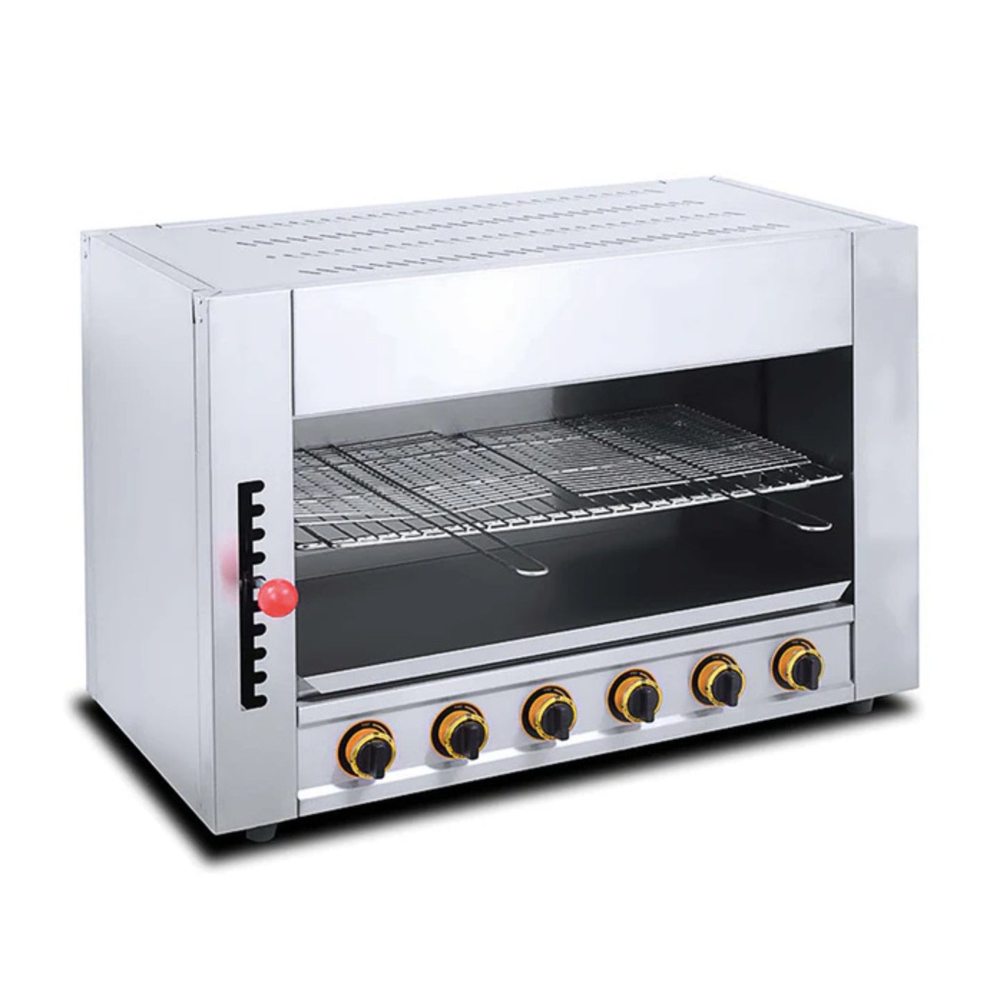 SALAMANDRA A GAS CON GATILLO DE 10 POSICIONES (6 QUEMADORES)