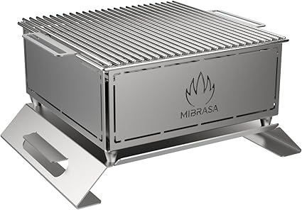HIBACHI MIBRASA MH300PLUS MINI PARRILLA PORTÁTIL DE ACERO INOXIDABLE MODELO MH300 PLUS
