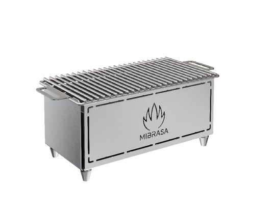 HIBACHI MIBRASA MH300 MINI PARRILLA PORTÁTIL DE ACERO INOXIDABLE MODELO MH300