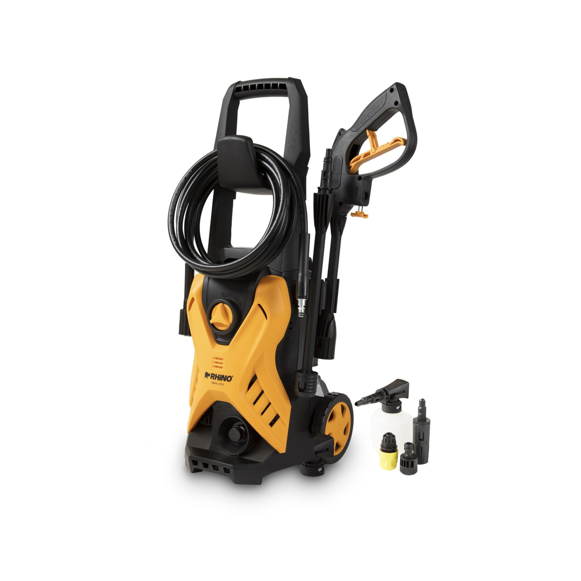 HIDROLAVADORA ALTA PRESIÓN 1,500W, 1,700PSI, FLUJO 5L/MIN, COMPACTA CON ACCESORIOS MODELO HIDRA-1700