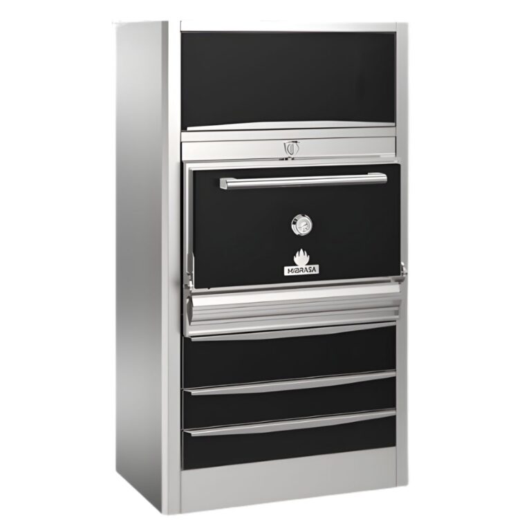 HORNO MIBRASA 75-M CON CAJONES, SOPORTE PARA BANDEJAS Y ARMARIO MODELO HMBHOTAC75-M