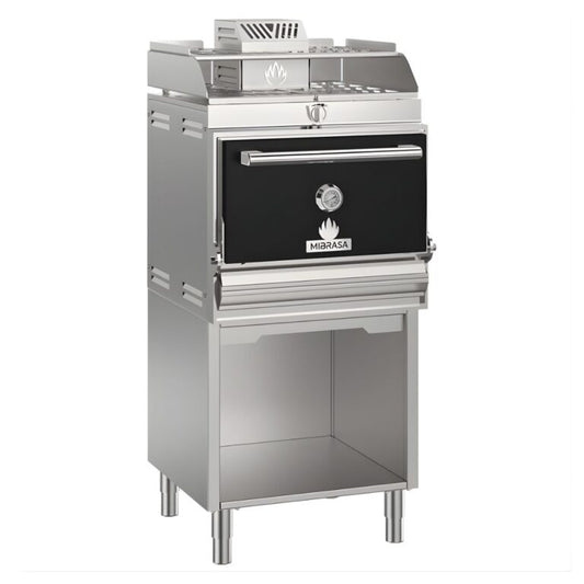 HORNO MIBRASA COMPACT 110 CON MUEBLE BASE Y SOPORTE PARA BANDEJAS SPACE MODELO BASE-SPAC 110