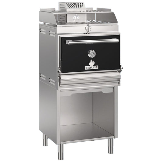 HORNO MIBRASA COMPACT 75 CON MUEBLE BASE Y SOPORTE PARA BANDEJAS SPACE MODELO BASE-SPAC 75