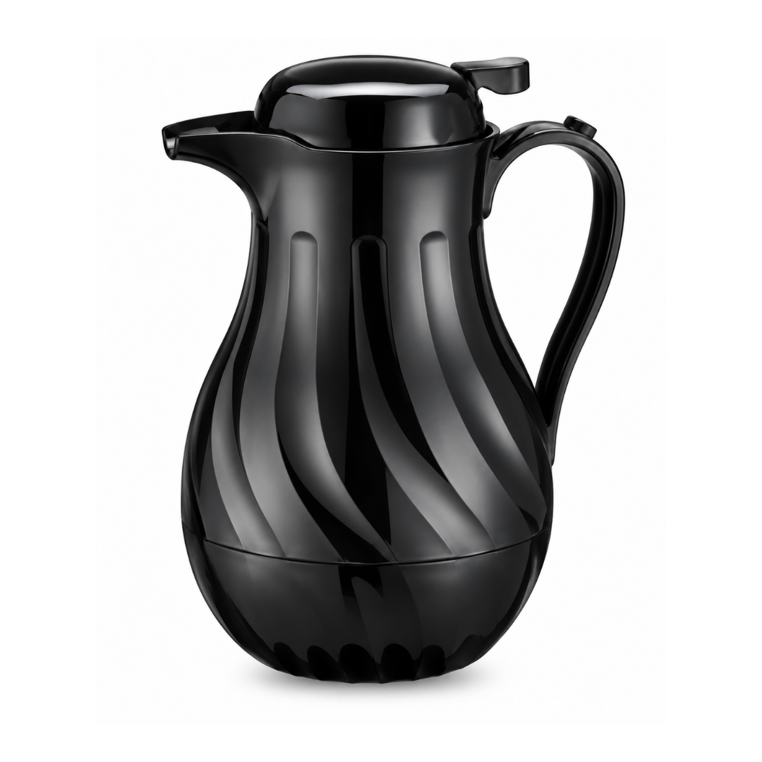 JARRA DE POLICARBONATO TÉRMICA, COLOR NEGRO, CAPACIDAD DE 1.8 LITROS MODELO JAPOTER-1800