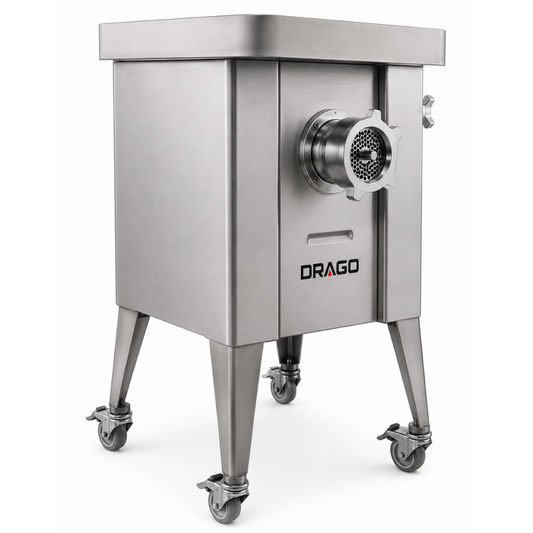 MOLINO DE CARNE 32P ACERO INOXIDABLE 2 HP 220 V CON PEDESTAL MC-32P-2HP
