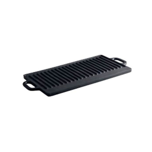 PLANCHA Y GRILL 20 X 9" (50 X 23 CM) HIERRO FUNDIDO PRE-SAZONADO