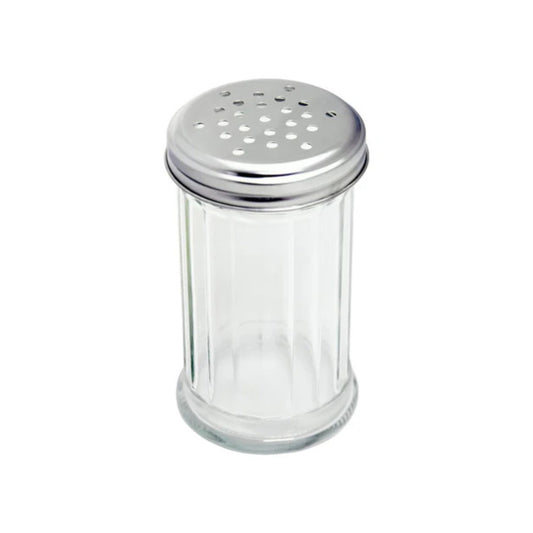 SALERO DE VIDRIO TAPA PLANA REDONDA 12 OZ