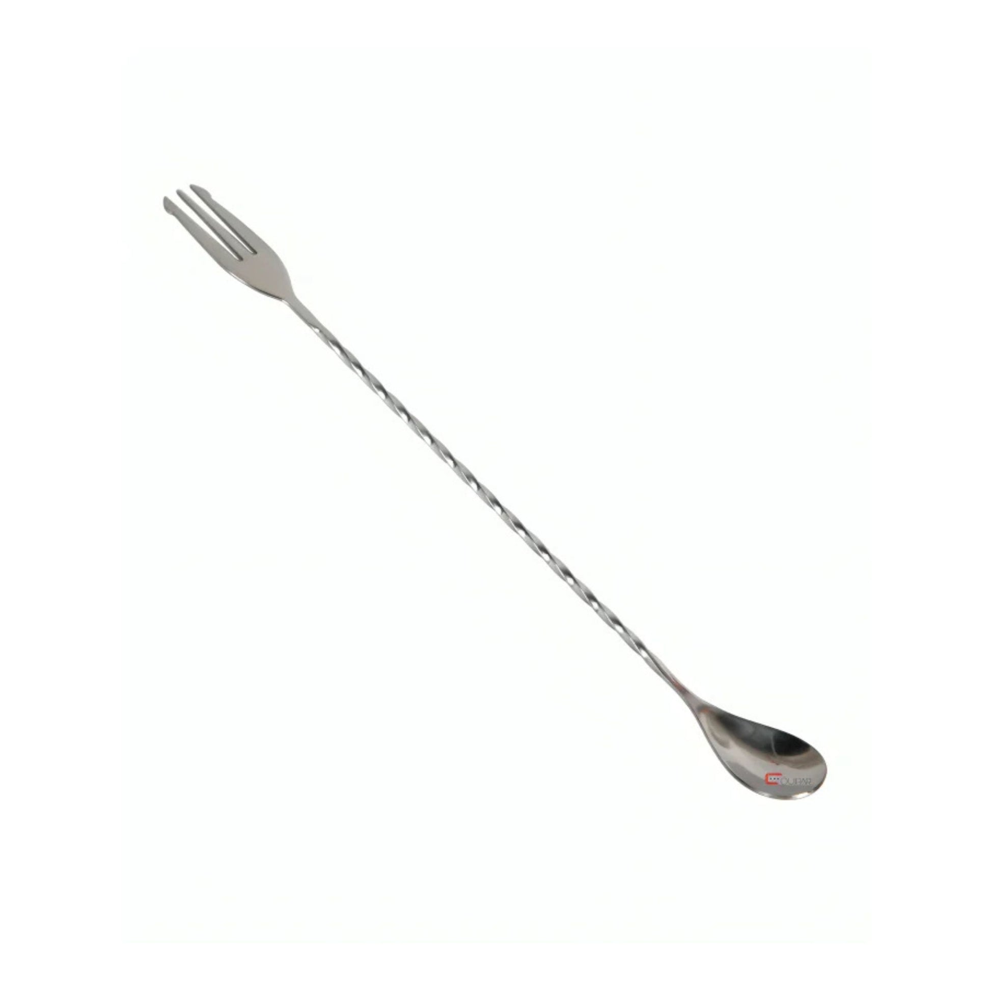 CUCHARA PARA BAR CON TENEDOR 30 CM