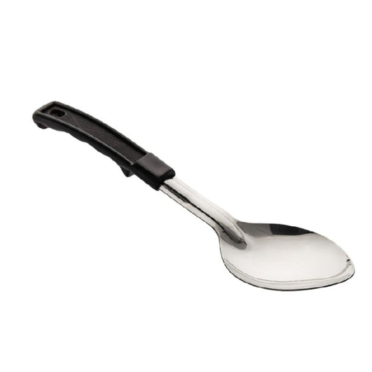 CUCHARA PARA COCINAR ACERO INOX MANGO PLÁSTICO 11" LISA